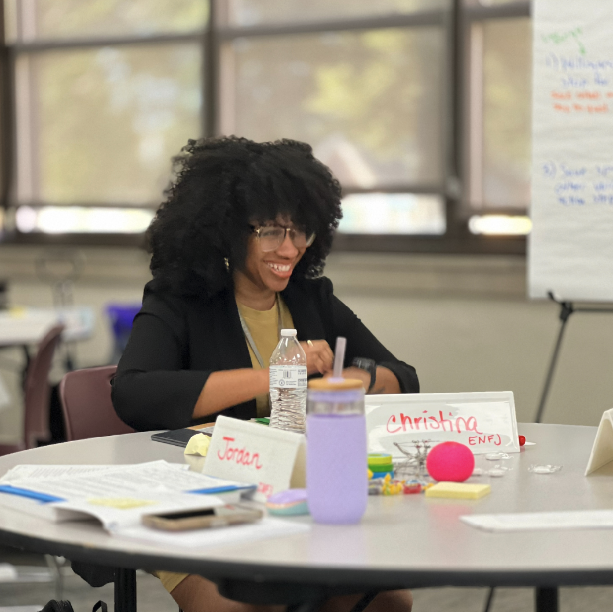Christina Seymour, project manager with the Tulsa Health Department, in a recent Results Based Facilitation course taught by ImpactTulsa training partners how to move meetings from talk to action.